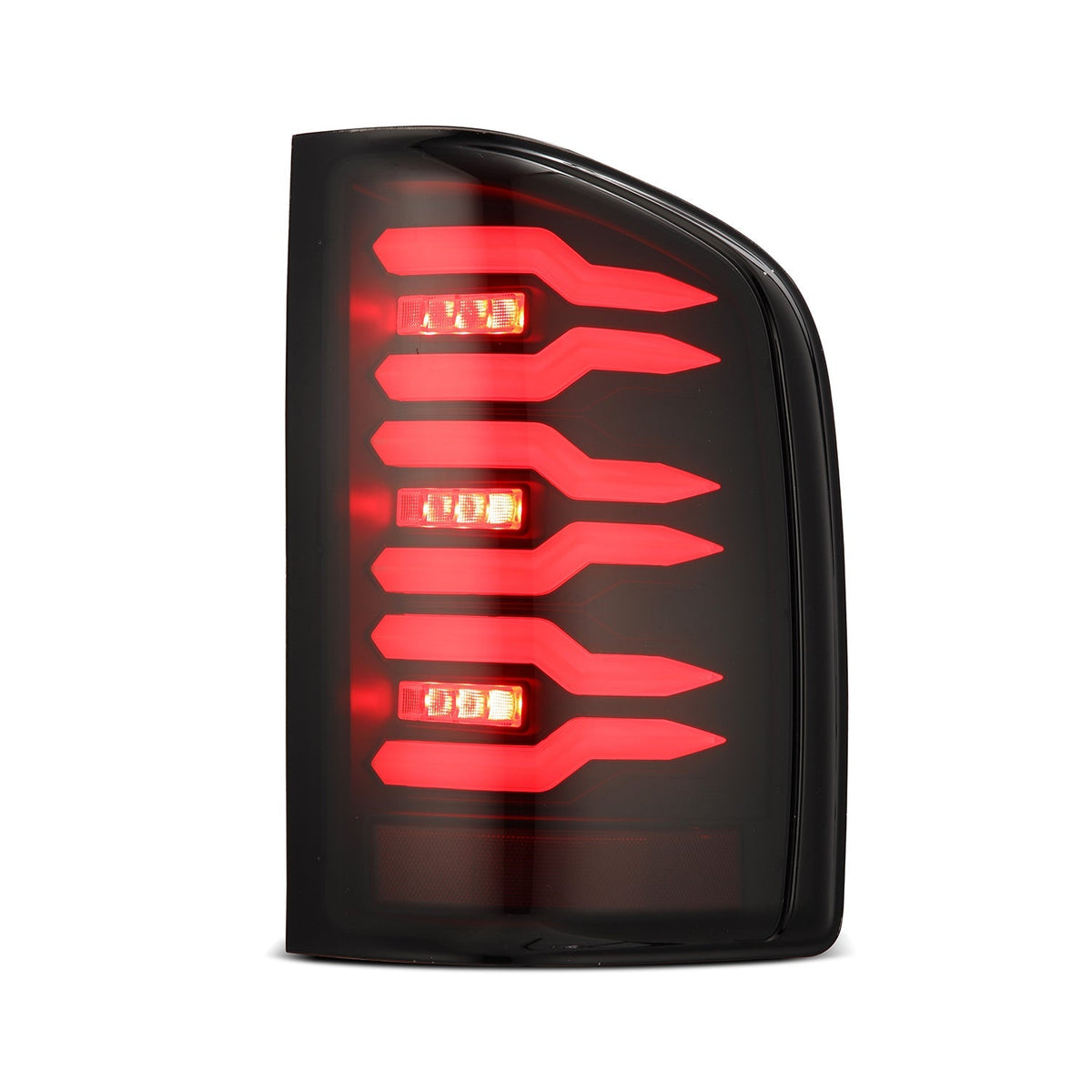 07-13 Chevy Silverado LUXX-Series LED Tail Lights Black Smoke - view 2
