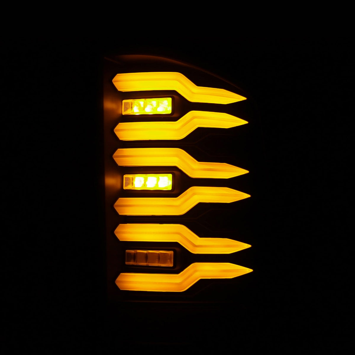 07-13 Chevy Silverado LUXX-Series LED Tail Lights Black Smoke - view 5