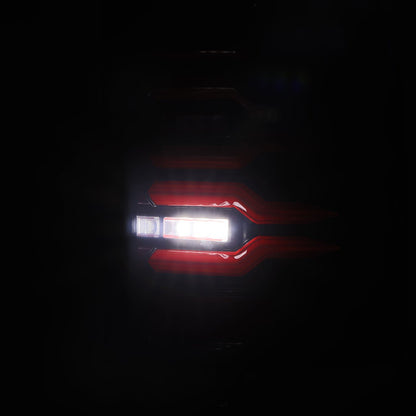 07-13 Chevy Silverado LUXX-Series LED Tail Lights Black-Red - view 6