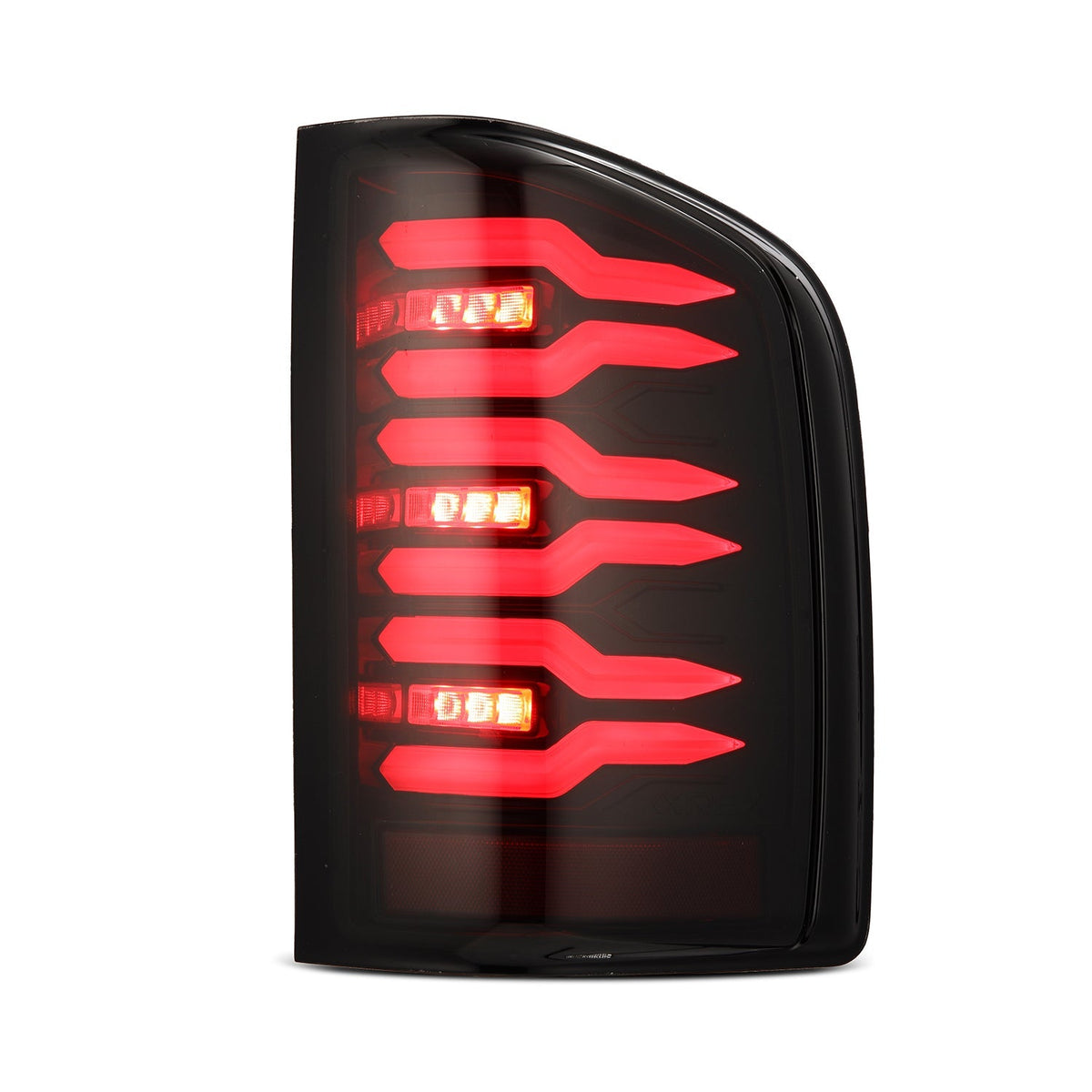 07-13 Chevy Silverado LUXX-Series LED Tail Lights Black-Red - view 2
