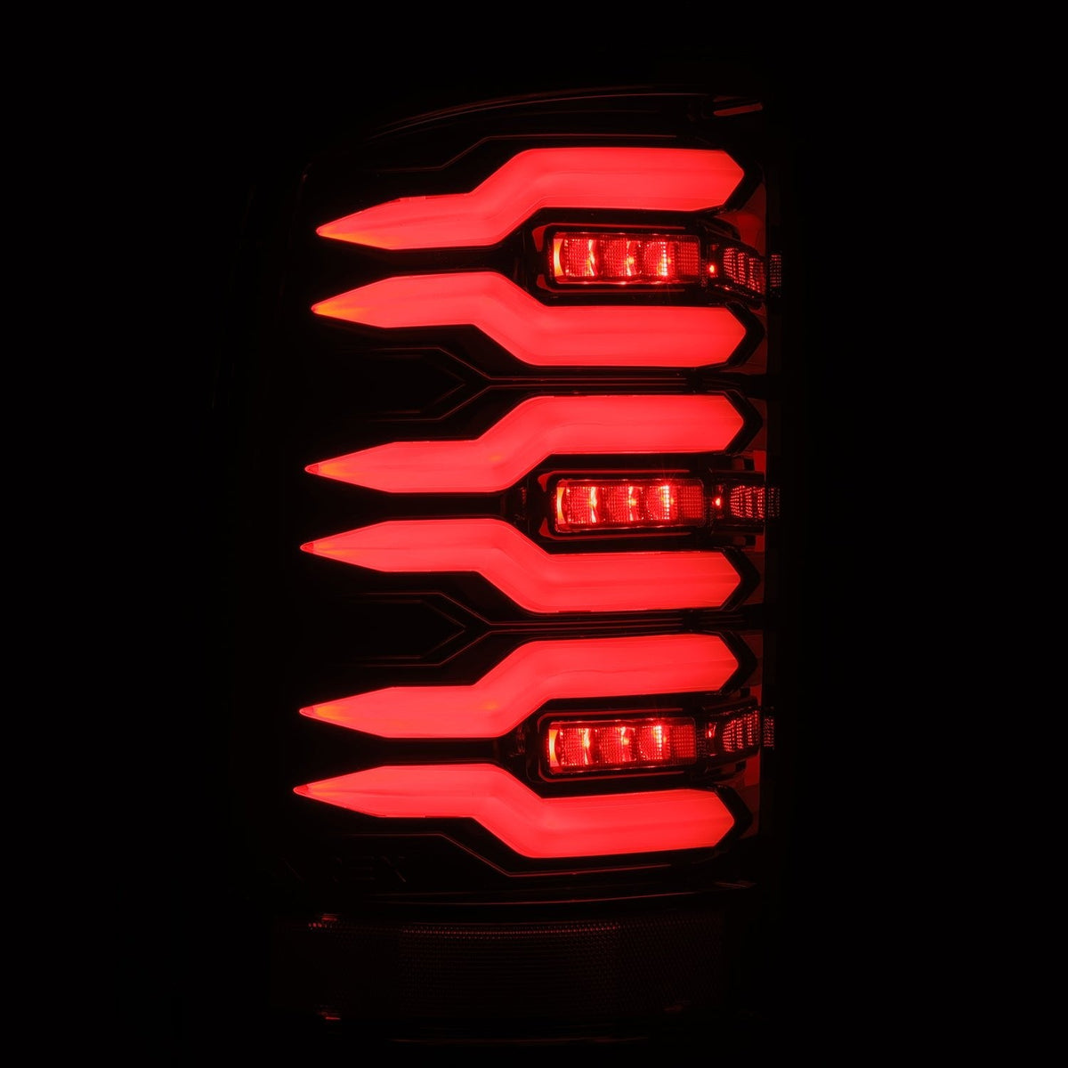 07-13 GMC Sierra LUXX-Series LED Tail Lights Alpha-Black - view 3
