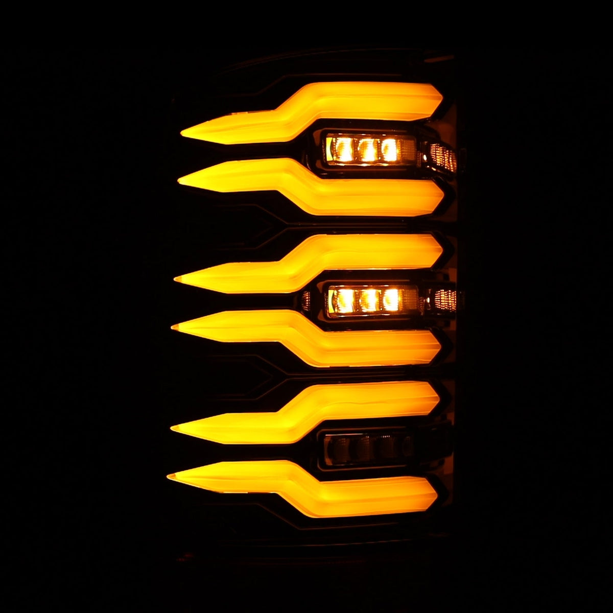 07-13 GMC Sierra LUXX-Series LED Tail Lights Alpha-Black - view 6