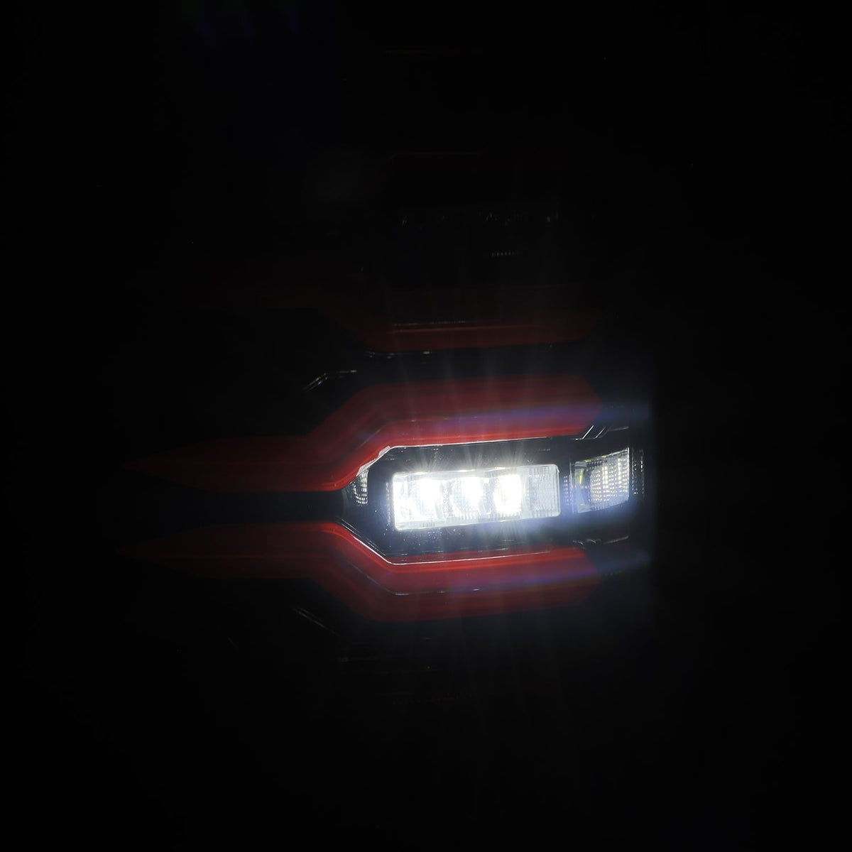 07-13 GMC Sierra LUXX-Series LED Tail Lights Black-Red - view 9