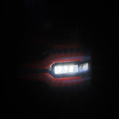 07-13 GMC Sierra LUXX-Series LED Tail Lights Black-Red - view 9
