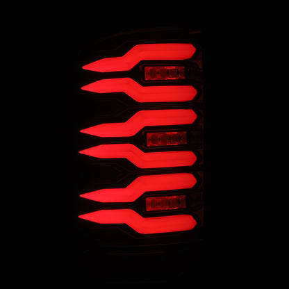 07-13 GMC Sierra LUXX-Series LED Tail Lights Black-Red - view 3
