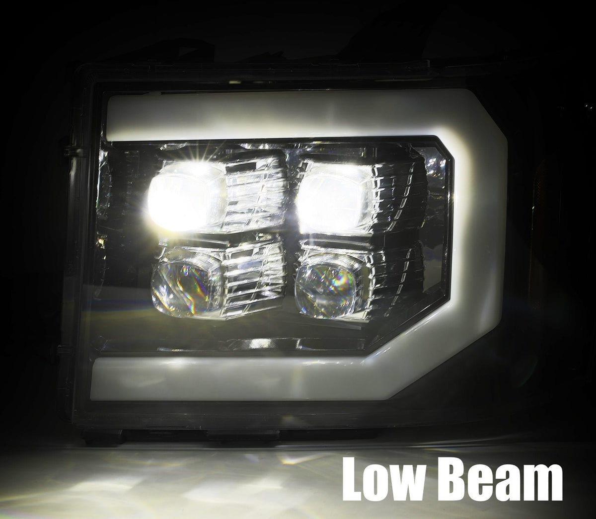 07-13 GMC Sierra NOVA-Series LED Projector Headlights Black - view 4