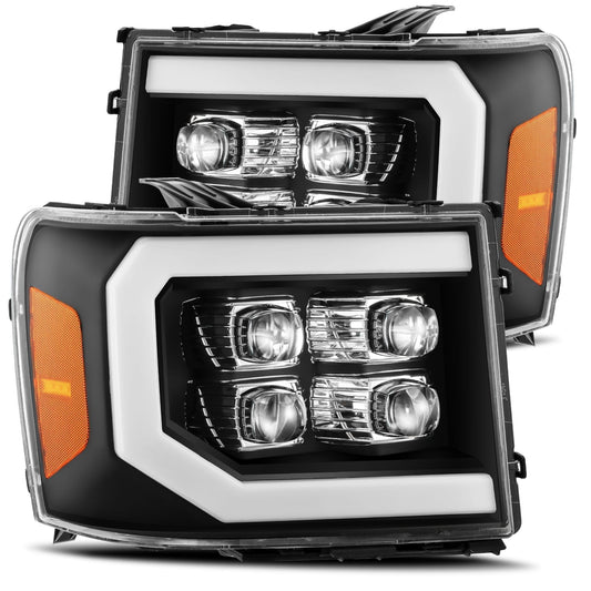 07-13 GMC Sierra NOVA-Series LED Projector Headlights Black - view 1