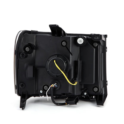 07-13 GMC Sierra PRO-Series Halogen Projector Headlights Jet Black - view 2
