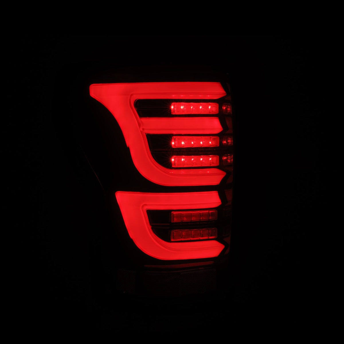 07-13 Toyota Tundra LUXX-Series LED Tail Lights Black-Red - view 2