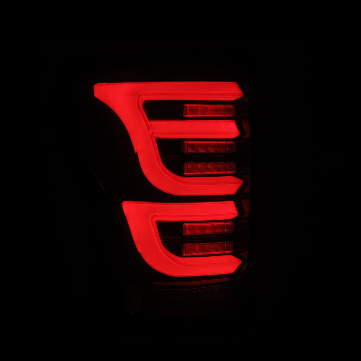 07-13 Toyota Tundra LUXX-Series LED Tail Lights Black-Red - view 3