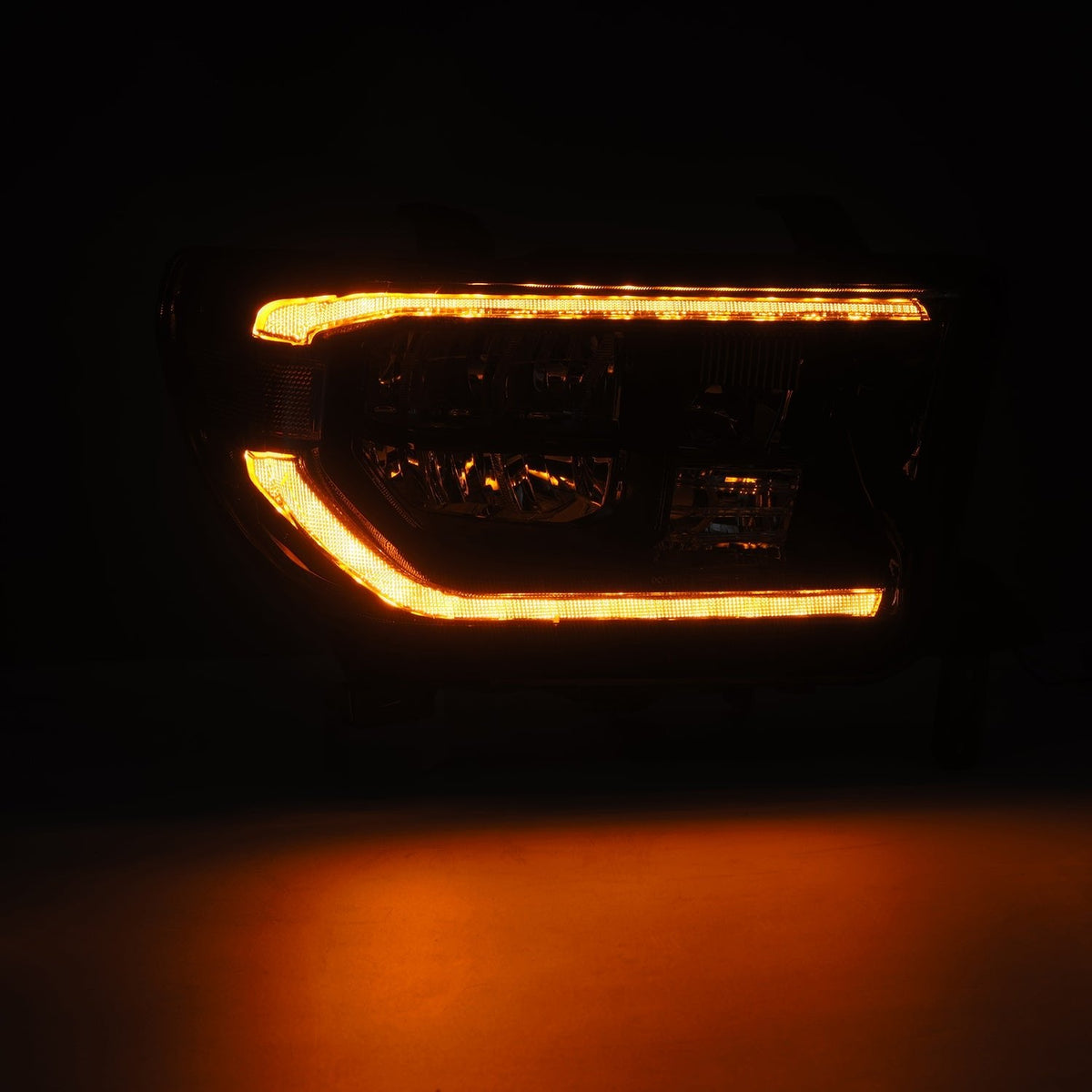 07-13 Toyota Tundra/08-17 Toyota Sequoia MK II LUXX-Series LED Crystal Headlights Alpha-Black (Without Level Adjuster) - view 3