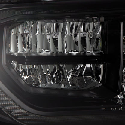 07-13 Toyota Tundra/08-17 Toyota Sequoia MK II LUXX-Series LED Crystal Headlights Alpha-Black (Without Level Adjuster) - view 5