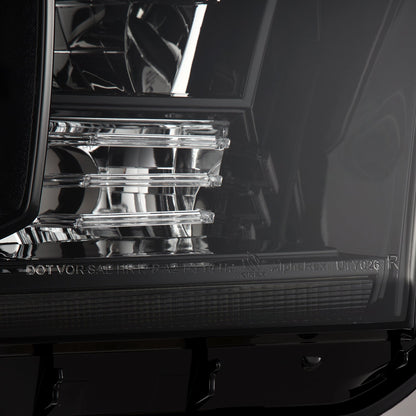 07-13 Toyota Tundra/08-17 Toyota Sequoia MK II LUXX-Series LED Crystal Headlights Alpha-Black (Without Level Adjuster) - view 6