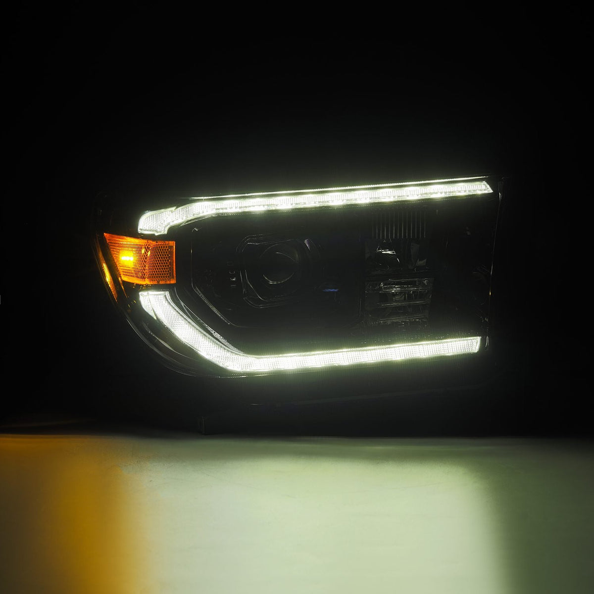 07-13 Toyota Tundra/08-17 Toyota Sequoia MK II LUXX-Series LED Projector Headlights Alpha-Black (With Level Adjuster) - view 2