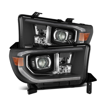 07-13 Toyota Tundra/08-17 Toyota Sequoia MK II LUXX-Series LED Projector Headlights Black (With Level Adjuster) - view 1
