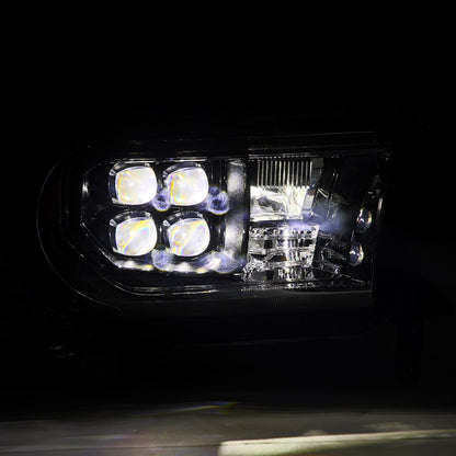 07-13 Toyota Tundra/08-17 Toyota Sequoia MK II NOVA-Series LED Projector Headlights Alpha-Black (With Level Ad - view 4