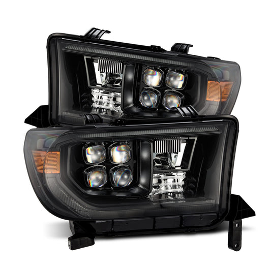 07-13 Toyota Tundra/08-17 Toyota Sequoia MK II NOVA-Series LED Projector Headlights Alpha-Black (With Level Ad - view 1