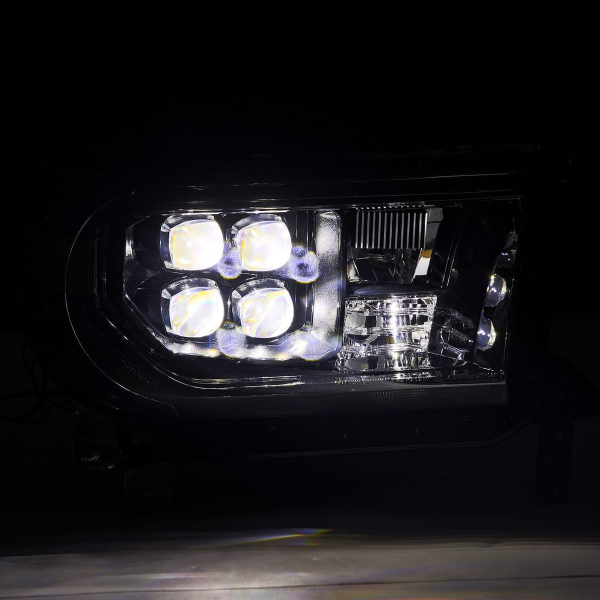 07-13 Toyota Tundra/08-17 Toyota Sequoia MK II NOVA-Series LED Projector Headlights Alpha-Black (With Level Ad - view 6