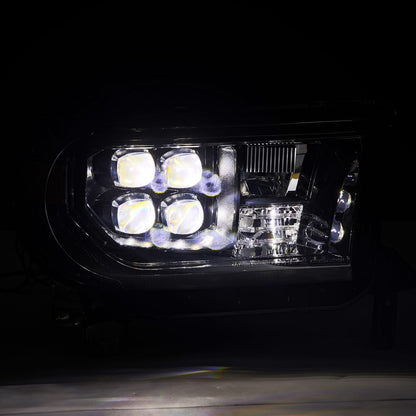 07-13 Toyota Tundra/08-17 Toyota Sequoia MK II NOVA-Series LED Projector Headlights Alpha-Black (With Level Ad - view 6