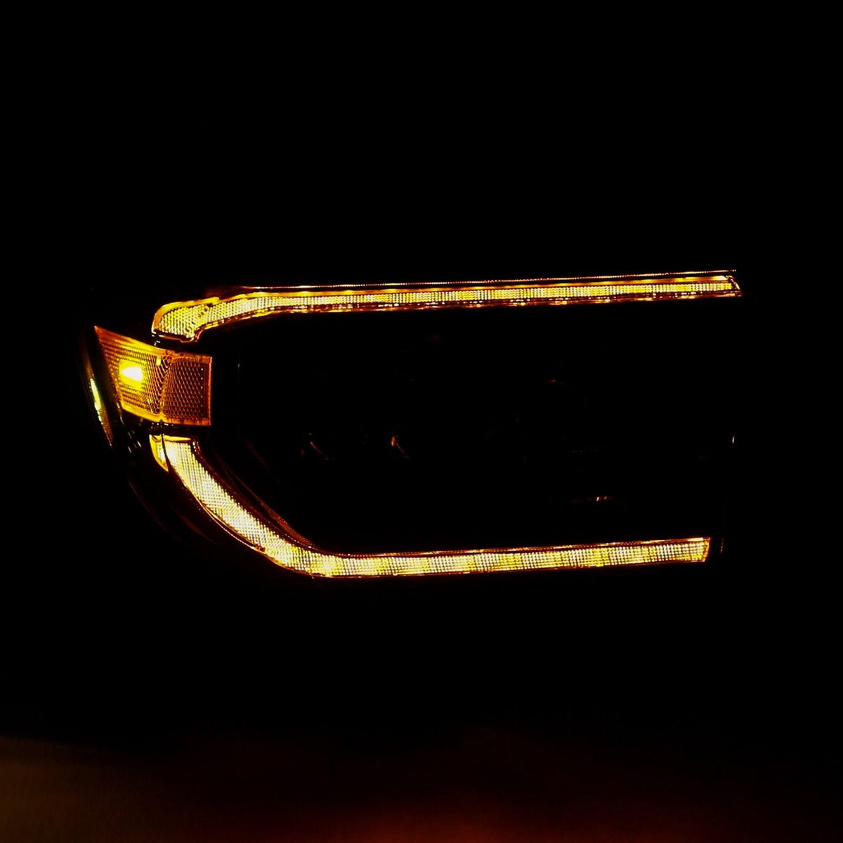 07-13 Toyota Tundra/08-17 Toyota Sequoia MK II NOVA-Series LED Projector Headlights Alpha-Black (With Level Ad - view 2