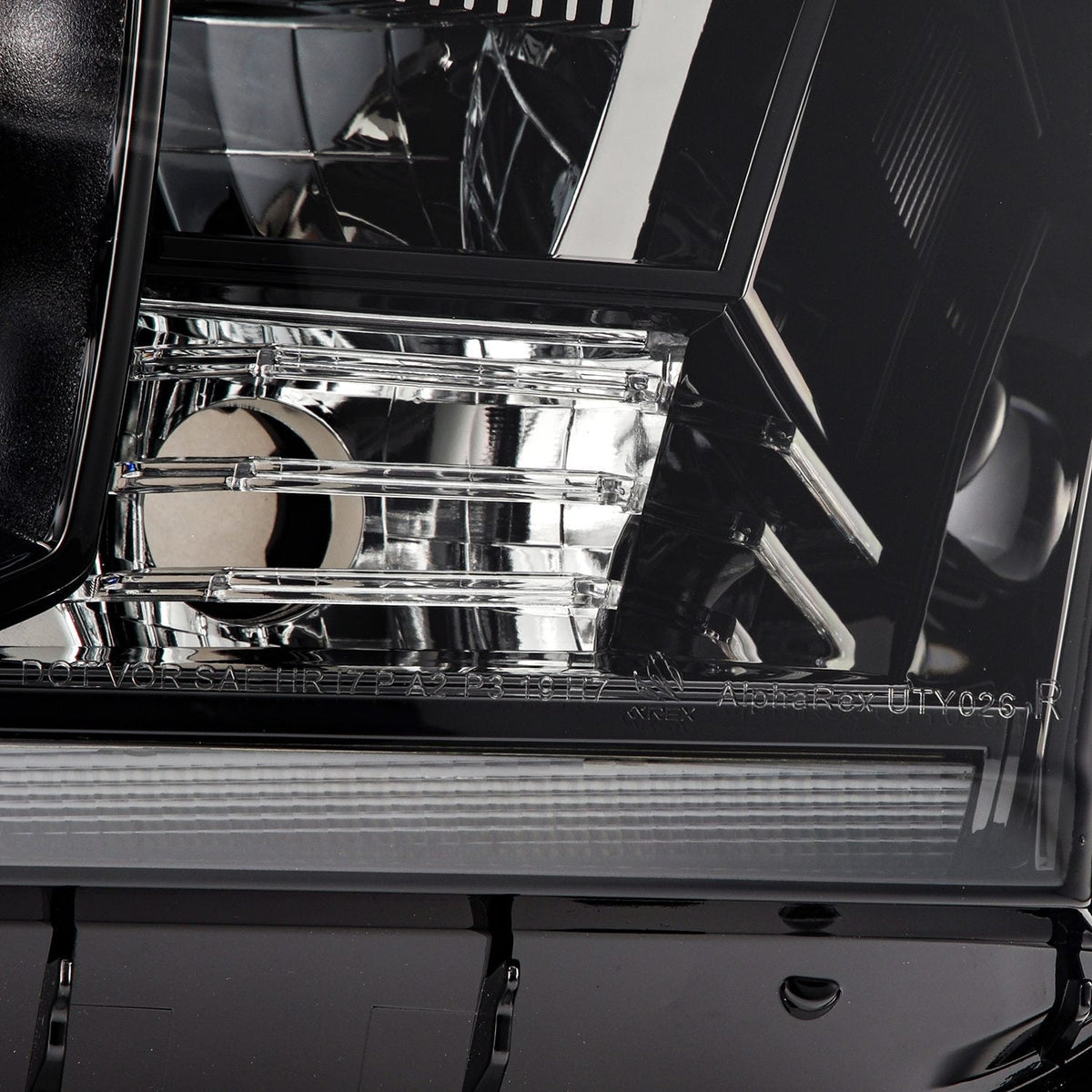 07-13 Toyota Tundra/08-17 Toyota Sequoia MK II NOVA-Series LED Projector Headlights Alpha-Black (With Level Ad - view 12
