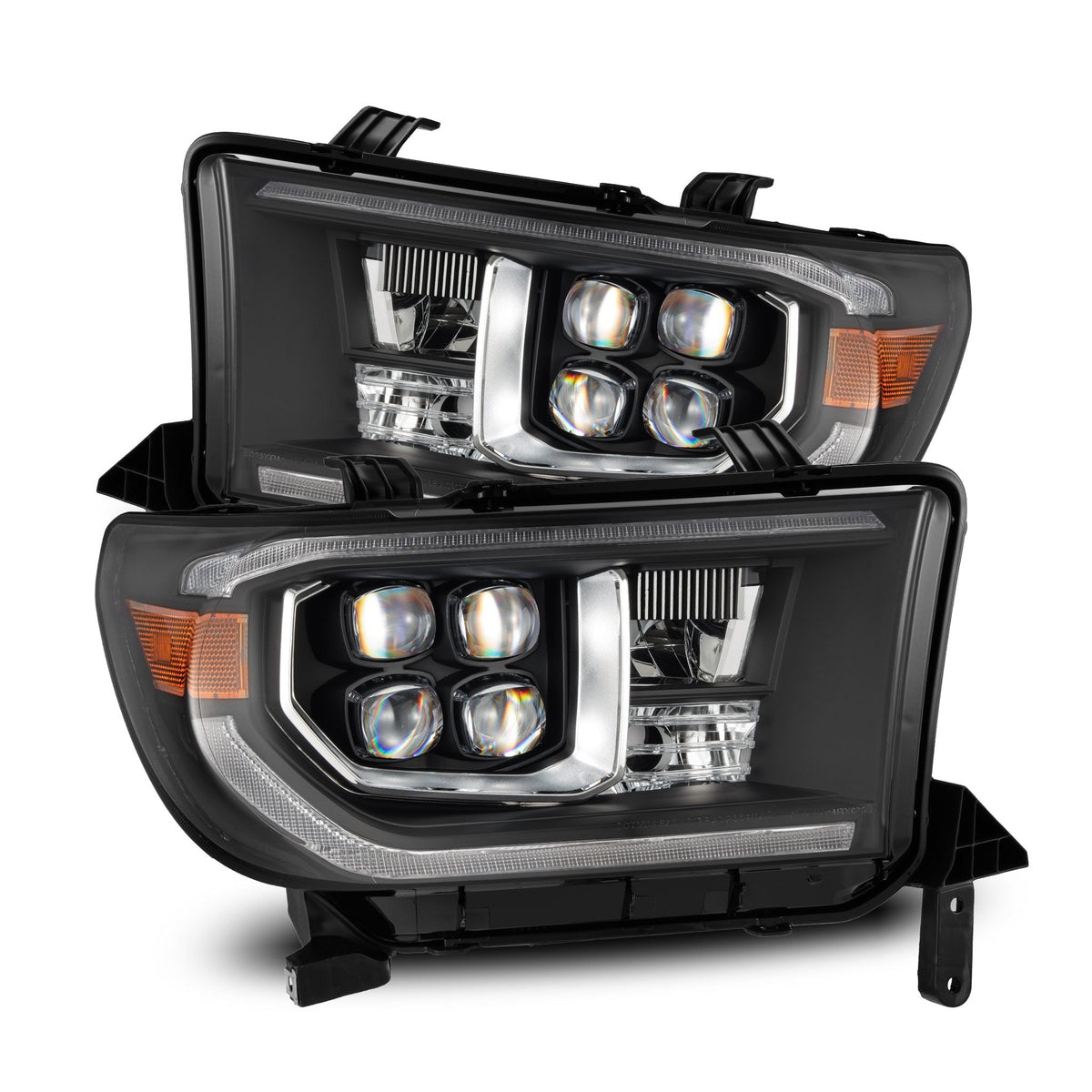 07-13 Toyota Tundra/08-17 Toyota Sequoia MK II NOVA-Series LED Projector Headlights Black (With Level Adjuster - view 1