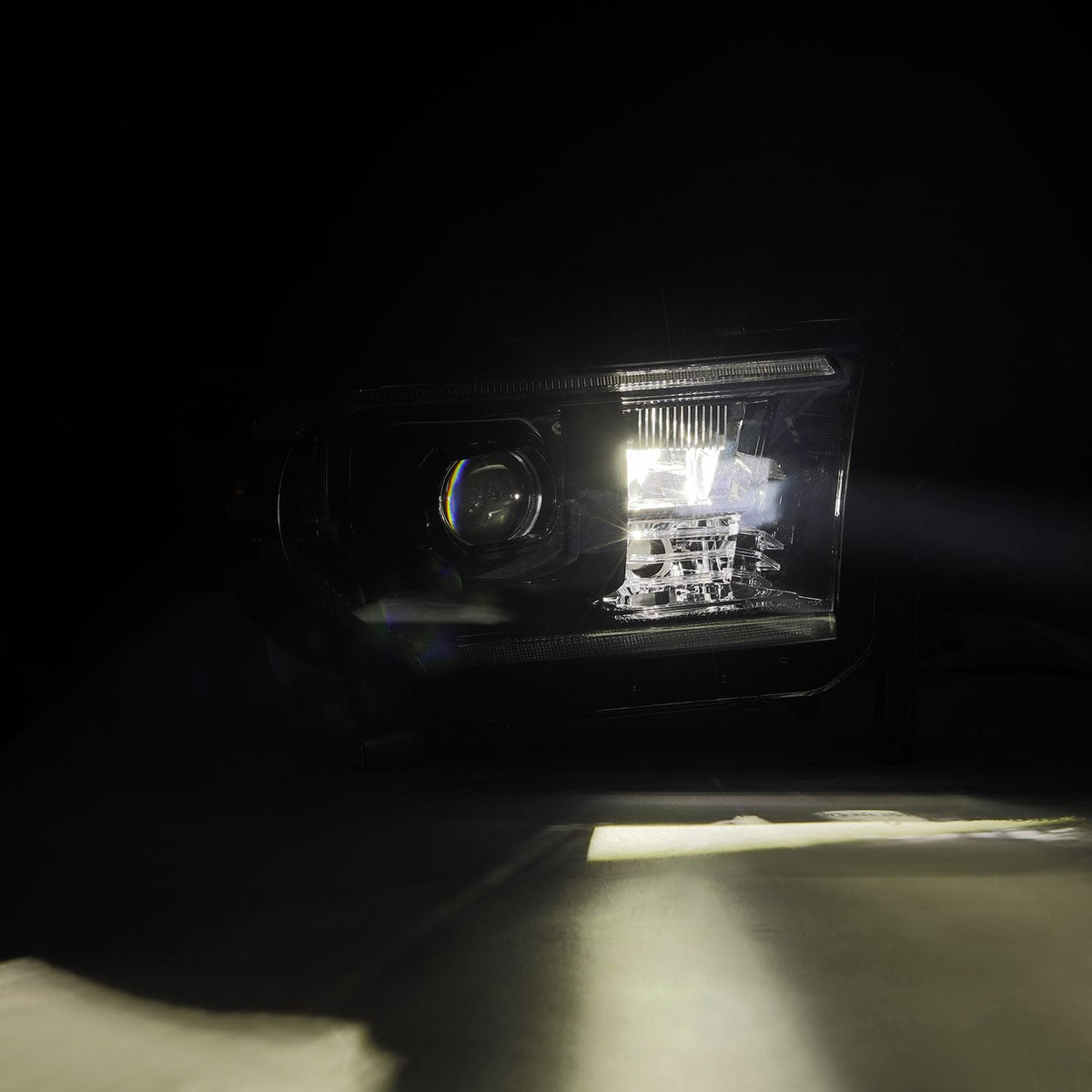 07-13 Toyota Tundra/08-17 Toyota Sequoia MK II PRO-Series Halogen Projector Headlights Alpha-Black (Without Level Adjuster) - view 5