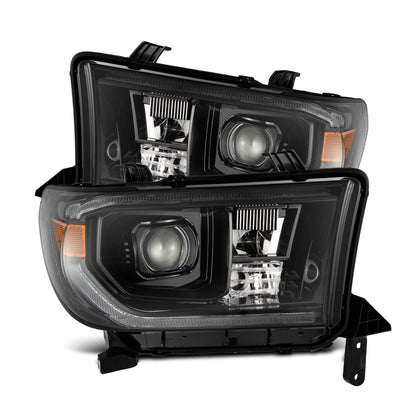 07-13 Toyota Tundra/08-17 Toyota Sequoia MK II PRO-Series Halogen Projector Headlights Alpha-Black (Without Level Adjuster) - view 1