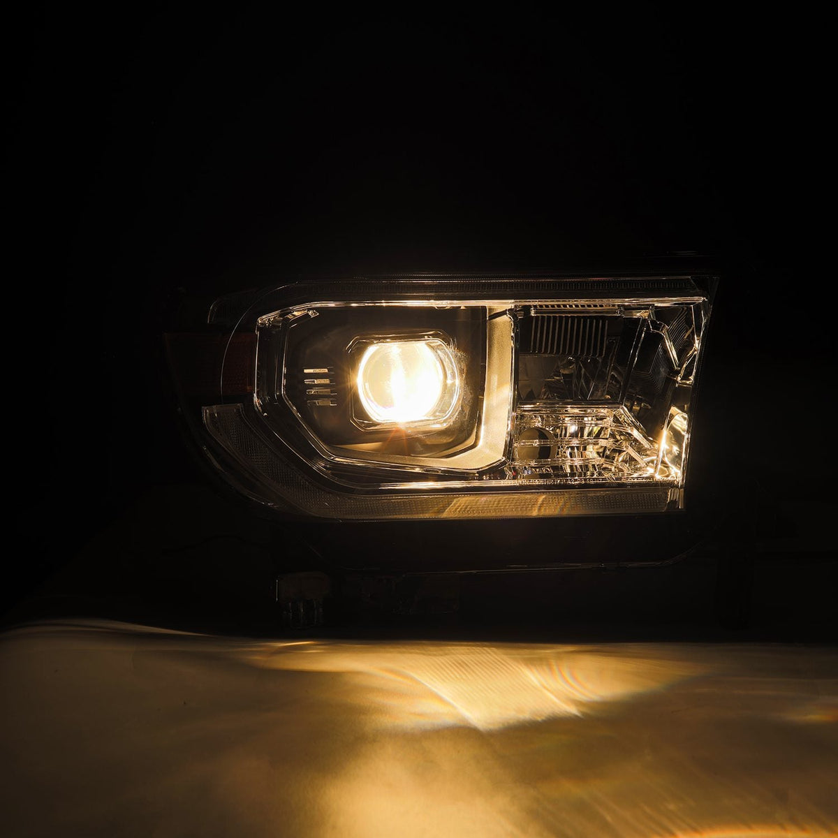 07-13 Toyota Tundra/08-17 Toyota Sequoia MK II PRO-Series Halogen Projector Headlights Chrome (Without Level Adjuster) - view 4