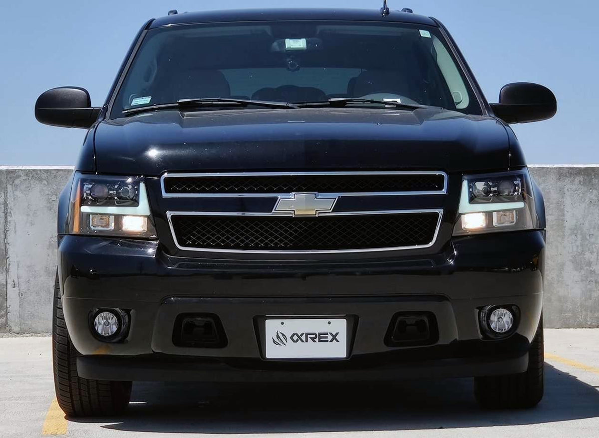 07-14 Chevrolet Tahoe/Suburban/07-13 Avalanche MK II PRO-Series Halogen Projector Headlights Black - view 3