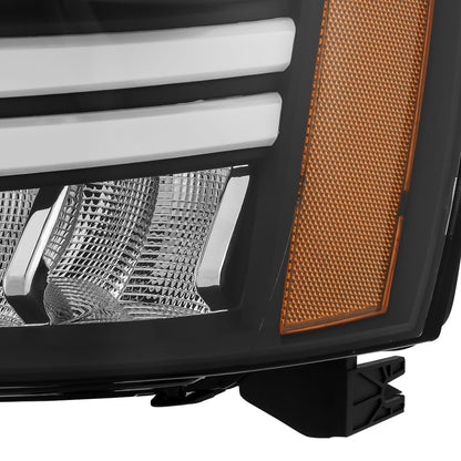 07-14 Chevrolet Tahoe/Suburban/07-13 Avalanche NOVA-Series LED Projector Headlights Black - view 7