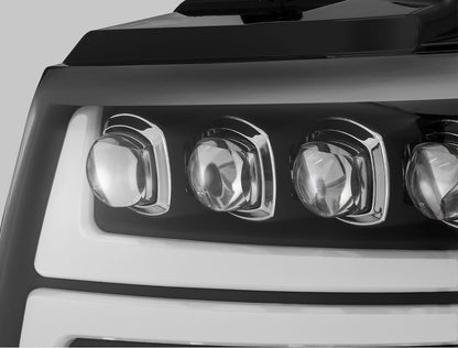 07-14 Chevrolet Tahoe/Suburban/07-13 Avalanche NOVA-Series LED Projector Headlights Black - view 6