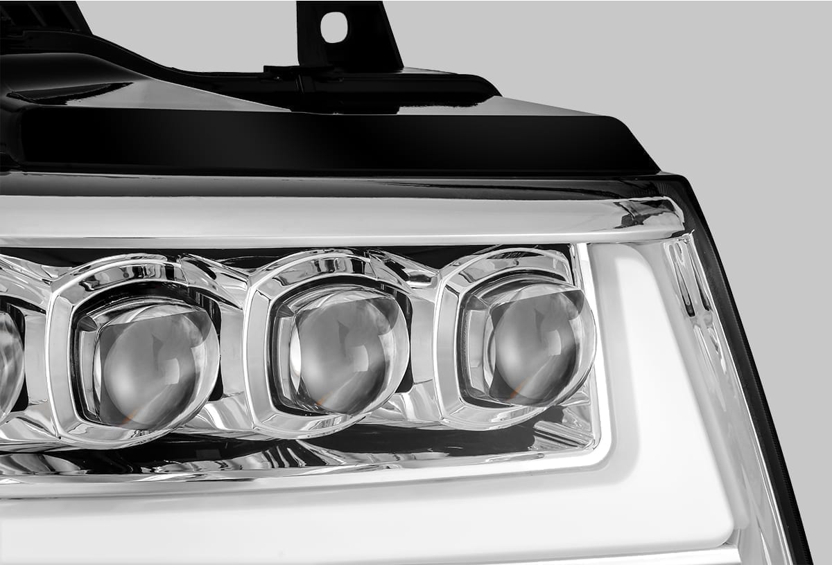 07-14 Chevrolet Tahoe/Suburban/07-13 Avalanche NOVA-Series LED Projector Headlights Chrome - view 7