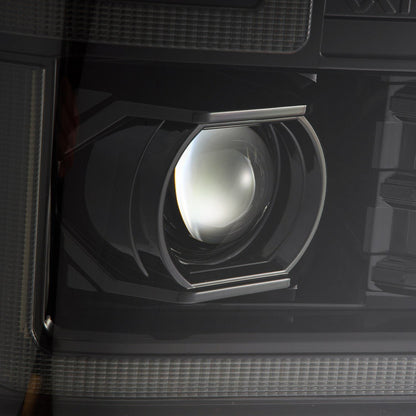 08-10 Ford Super Duty/Excursion LUXX-Series LED Projector Headlights Alpha-Black - view 3