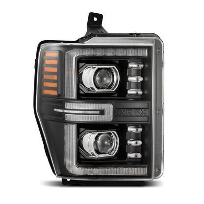 08-10 Ford Super Duty/Excursion LUXX-Series LED Projector Headlights Black - view 2