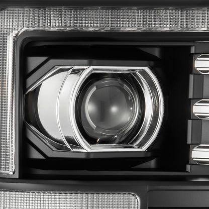 08-10 Ford Super Duty/Excursion LUXX-Series LED Projector Headlights Black - view 3