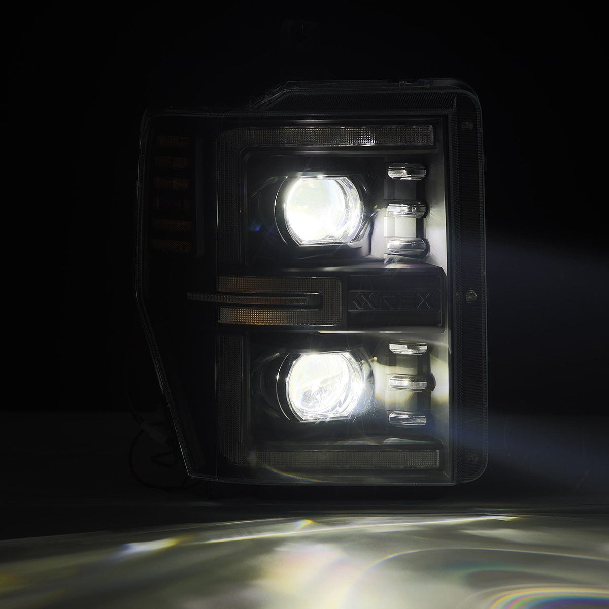 08-10 Ford Super Duty/Excursion LUXX-Series LED Projector Headlights Black - view 7