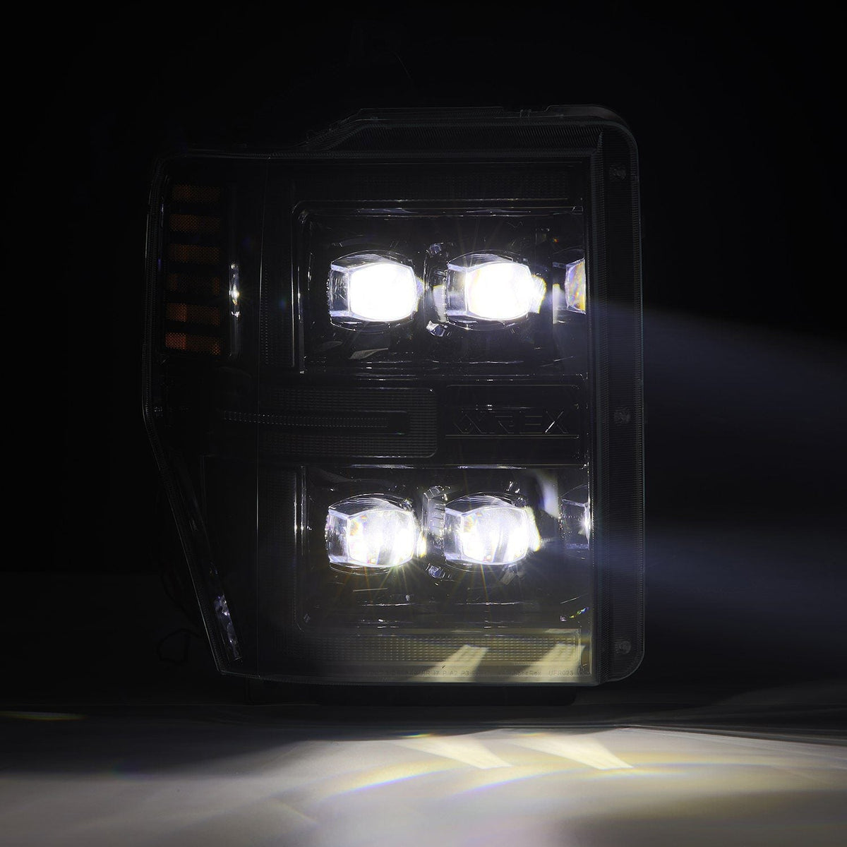 08-10 Ford Super Duty/Excursion NOVA-Series LED Projector Headlights Alpha-Black - view 6