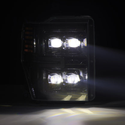 08-10 Ford Super Duty/Excursion NOVA-Series LED Projector Headlights Alpha-Black - view 6