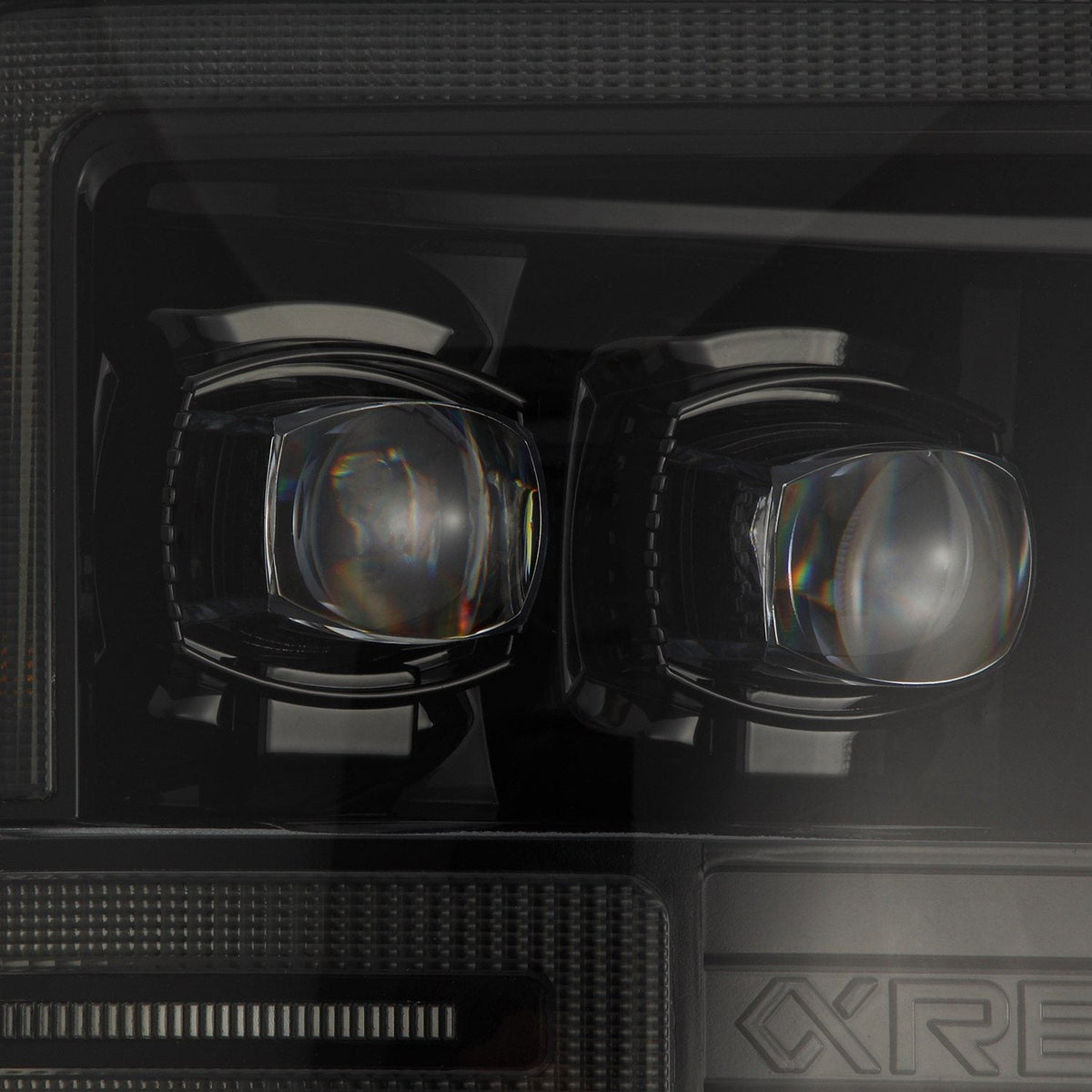 08-10 Ford Super Duty/Excursion NOVA-Series LED Projector Headlights Alpha-Black - view 2