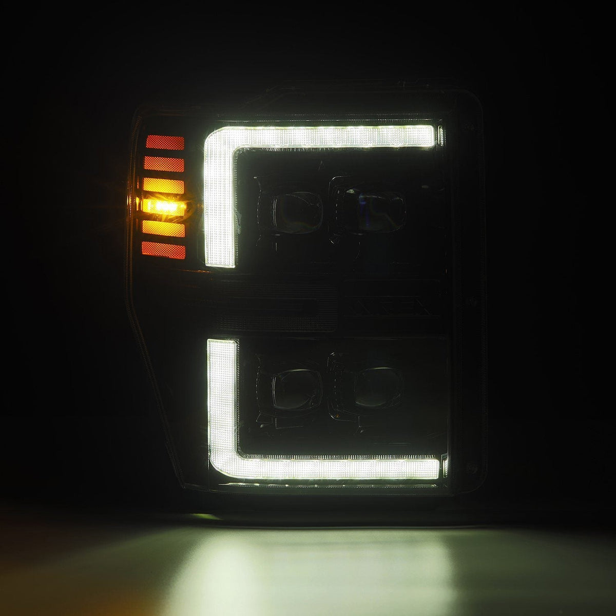 08-10 Ford Super Duty/Excursion NOVA-Series LED Projector Headlights Alpha-Black - view 7