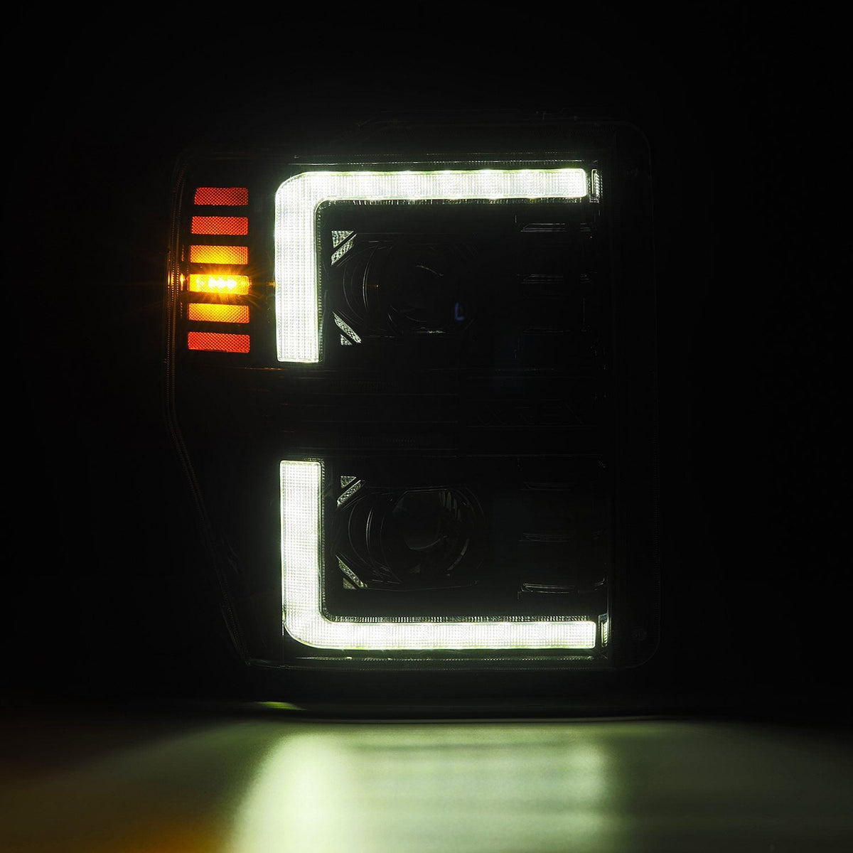 08-10 Ford Super Duty/Excursion PRO-Series Halogen Projector Headlights Alpha-Black - view 8