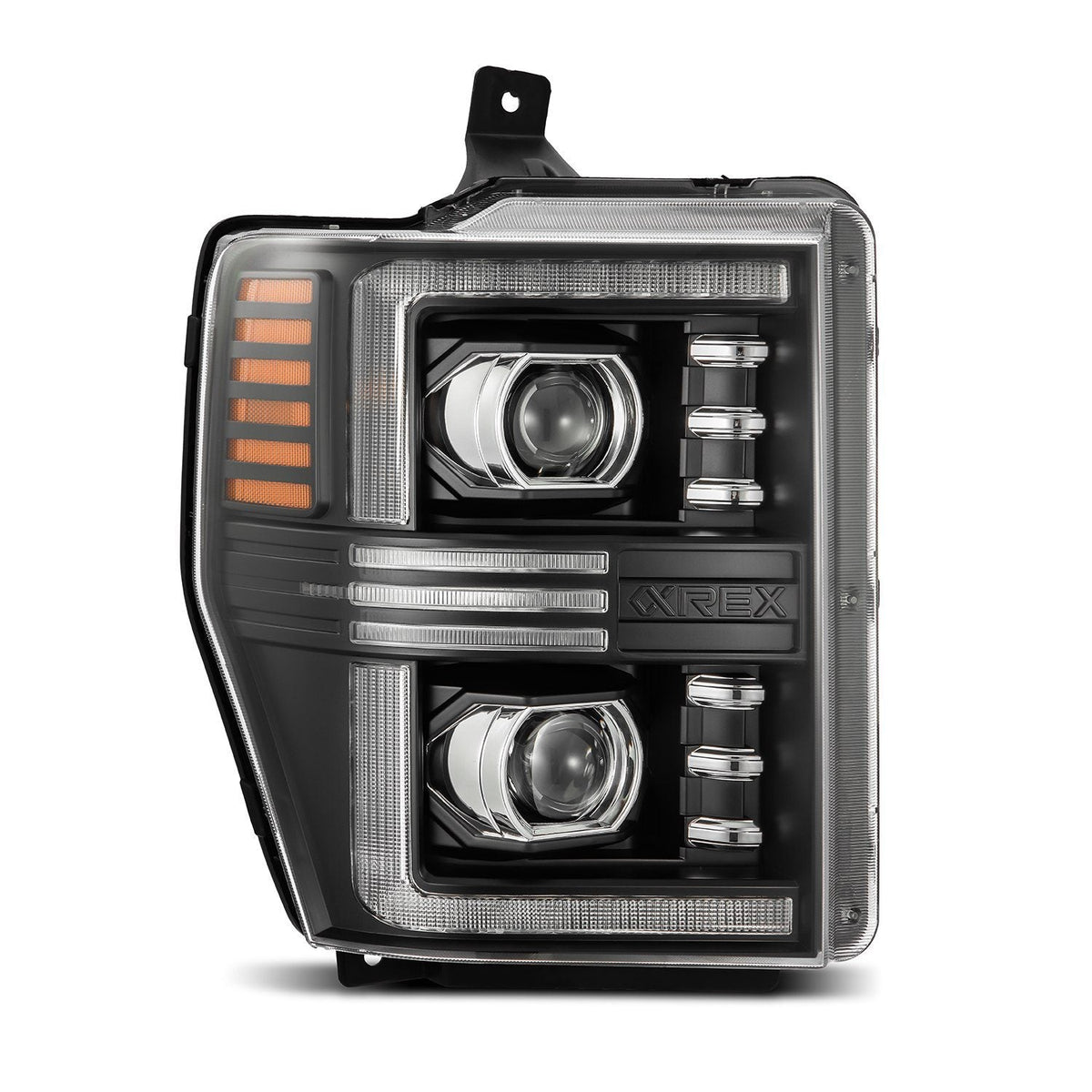 08-10 Ford Super Duty/Excursion PRO-Series Halogen Projector Headlights Black - view 2