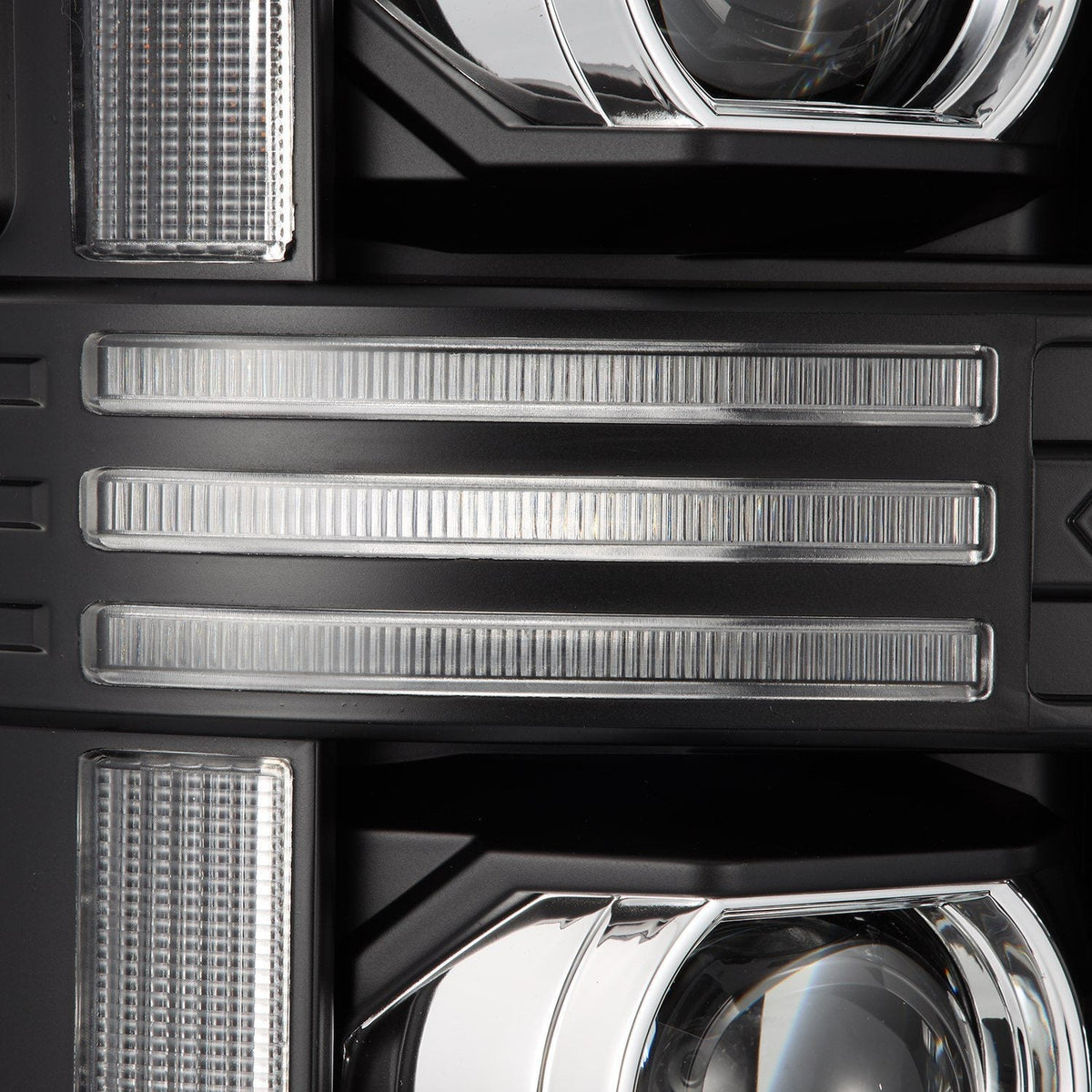 08-10 Ford Super Duty/Excursion PRO-Series Halogen Projector Headlights Black - view 4