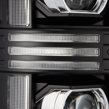 08-10 Ford Super Duty/Excursion PRO-Series Halogen Projector Headlights Black - view 4