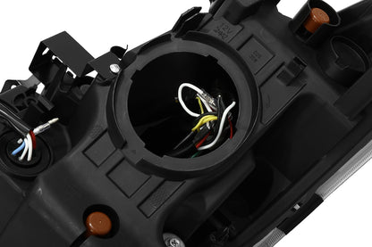 08-13 Infiniti G37/14-15 Q60 Coupe MK II NOVA-Series LED Projector Headlights Black - view 8