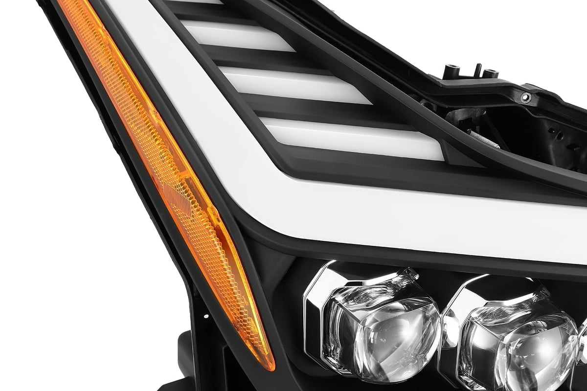 08-13 Infiniti G37/14-15 Q60 Coupe MK II NOVA-Series LED Projector Headlights Black - view 3
