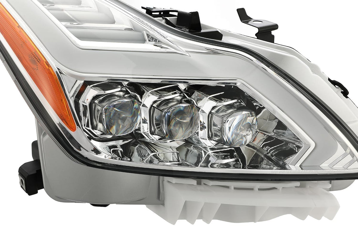 08-13 Infiniti G37/14-15 Q60 Coupe MK II NOVA-Series LED Projector Headlights Chrome - view 3