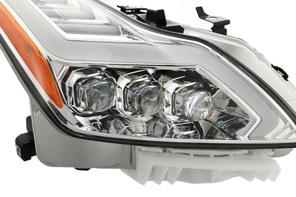 08-13 Infiniti G37/14-15 Q60 Coupe MK II NOVA-Series LED Projector Headlights Chrome - view 3