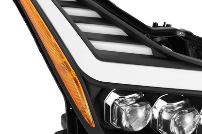 08-13 Infiniti G37/14-15 Q60 Coupe MK II NOVA-Series LED Projector Headlights Jet Black - view 5